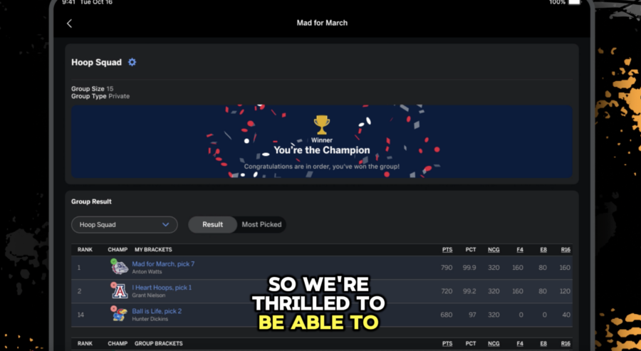 In Part  3 of this series, ESPN Fantasy senior product manager Graham McKean explains his favorite new feature of the redesigned and rebuilt ESPN Tournament Challenge and more